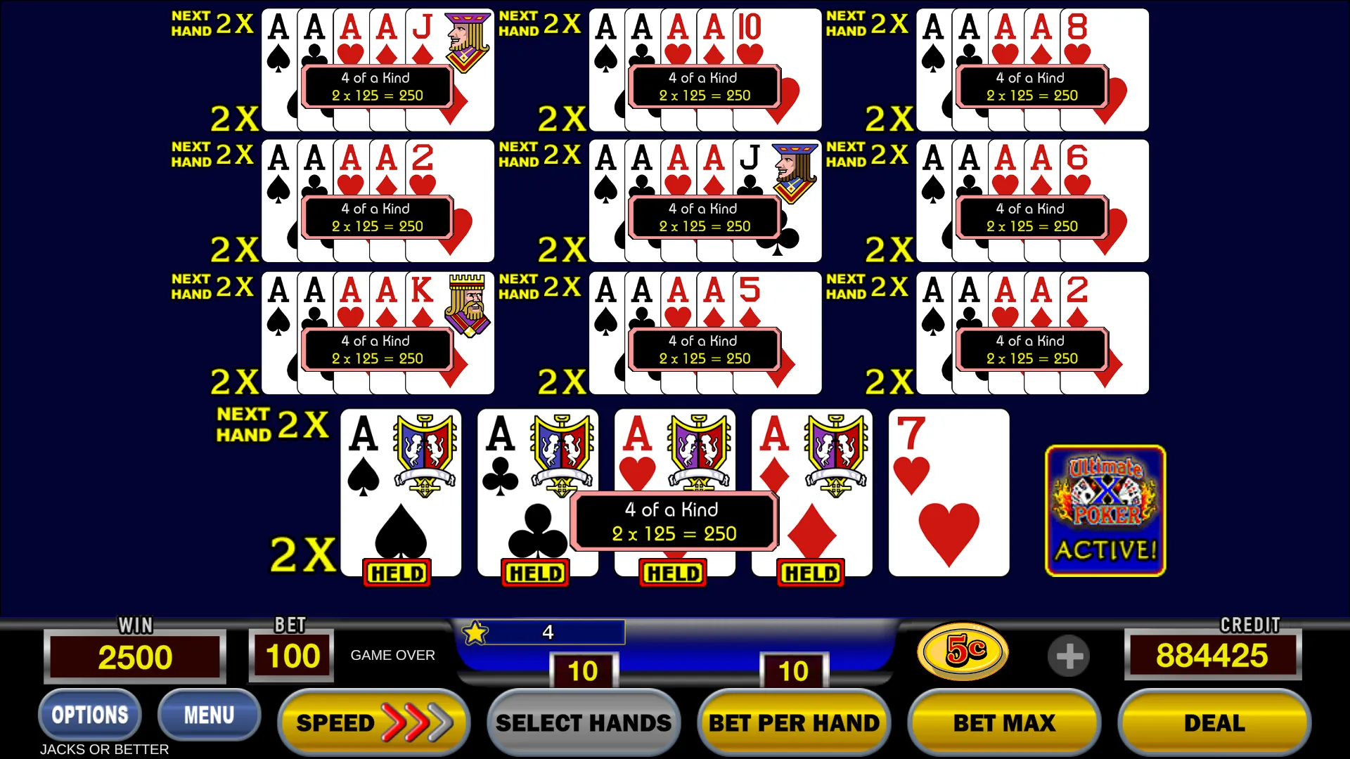 Ultimate X Poker™ Video Poker | Indus Appstore | Screenshot