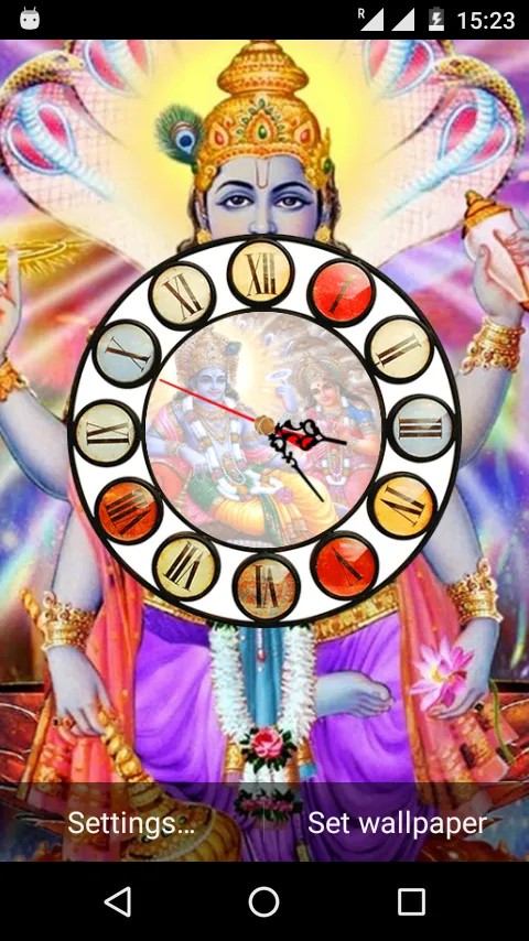 Vishnu Ji Clock Live Wallpaper | Indus Appstore | Screenshot