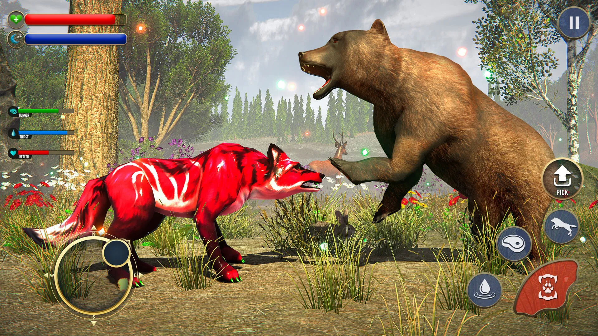 Wolf Sim: Offline Animal Games | Indus Appstore | Screenshot