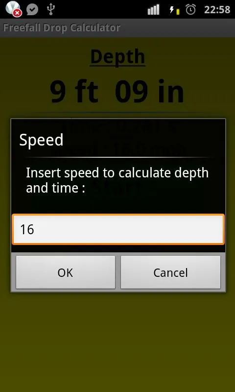 Freefall Depth Stopwatch | Indus Appstore | Screenshot