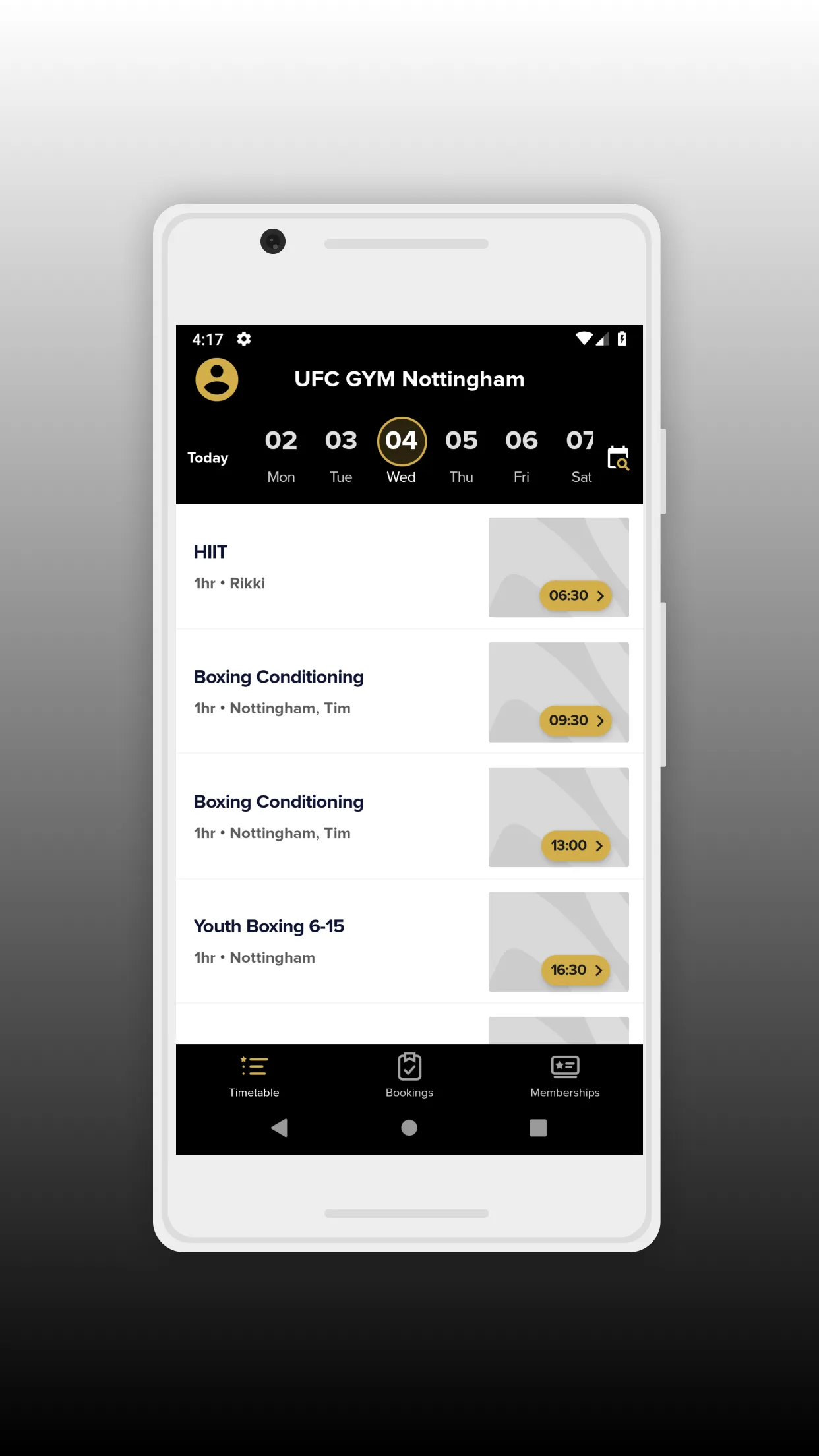 UFC GYM UK | Indus Appstore | Screenshot