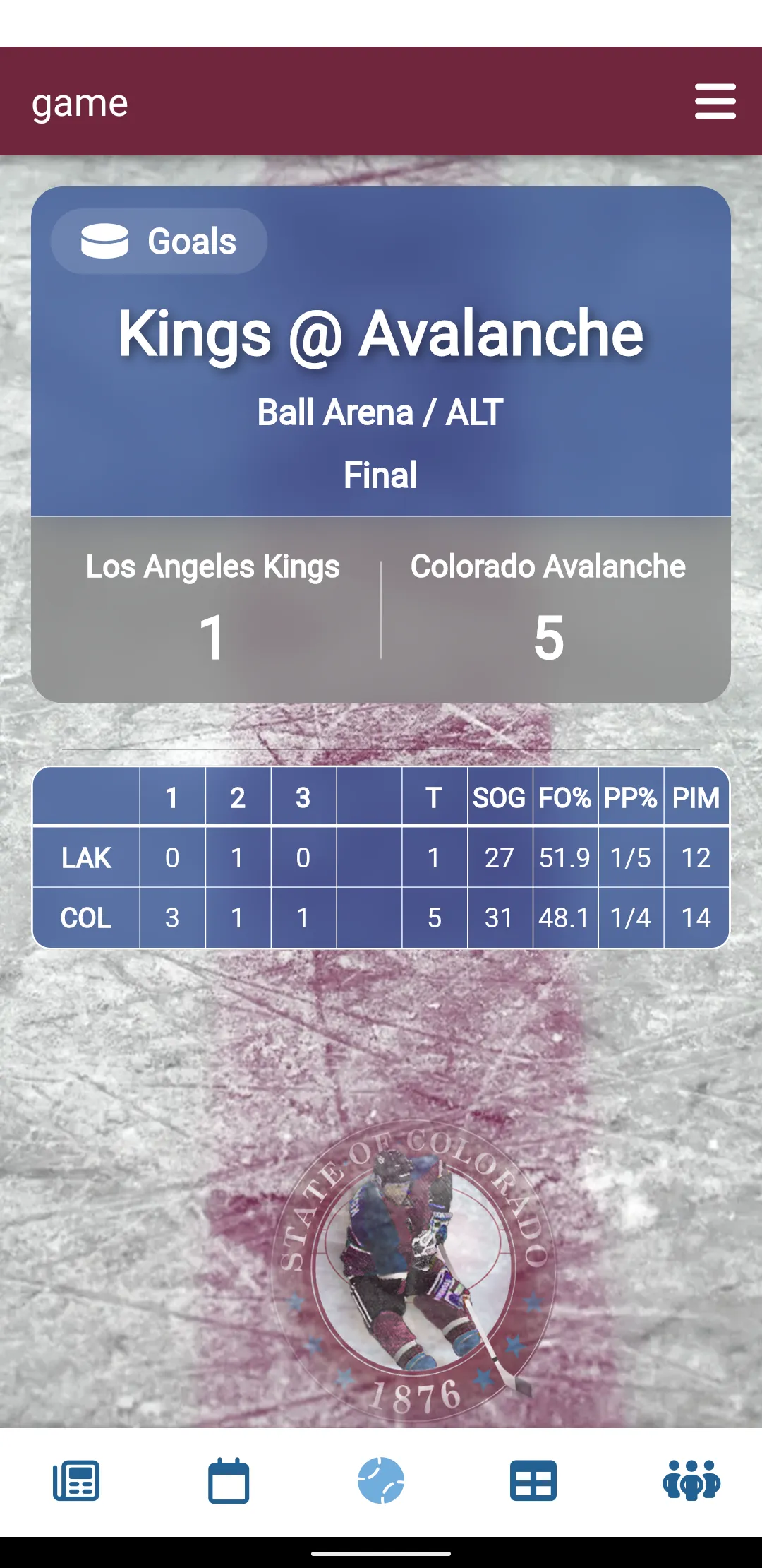 Colorado Hockey | Indus Appstore | Screenshot