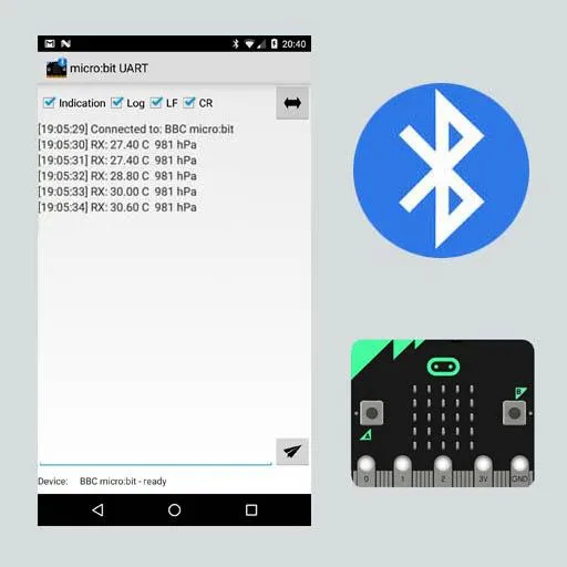 micro:bit UART Terminal | Indus Appstore | Screenshot