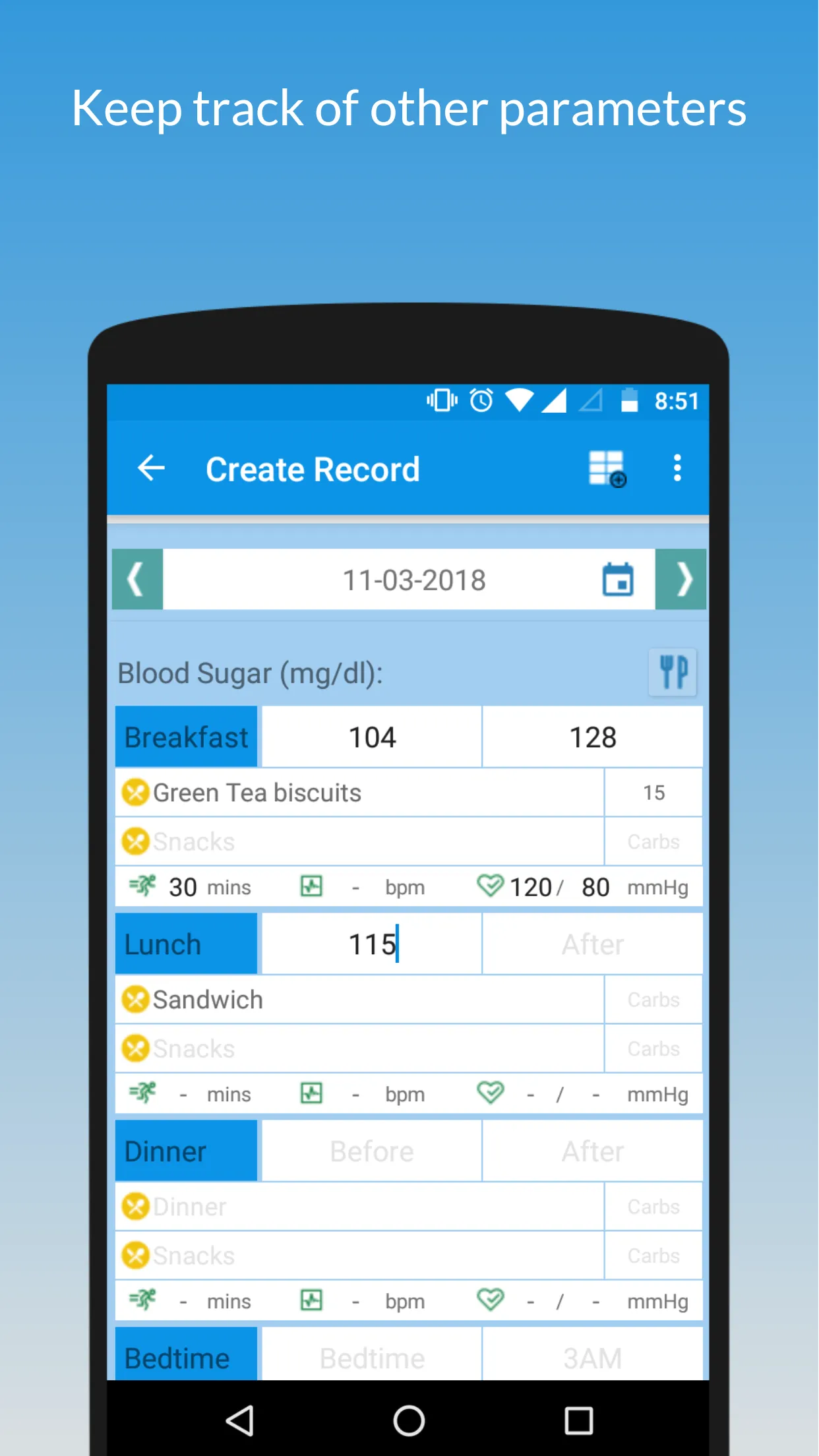 My Sugar Diary-Diabetes App | Indus Appstore | Screenshot