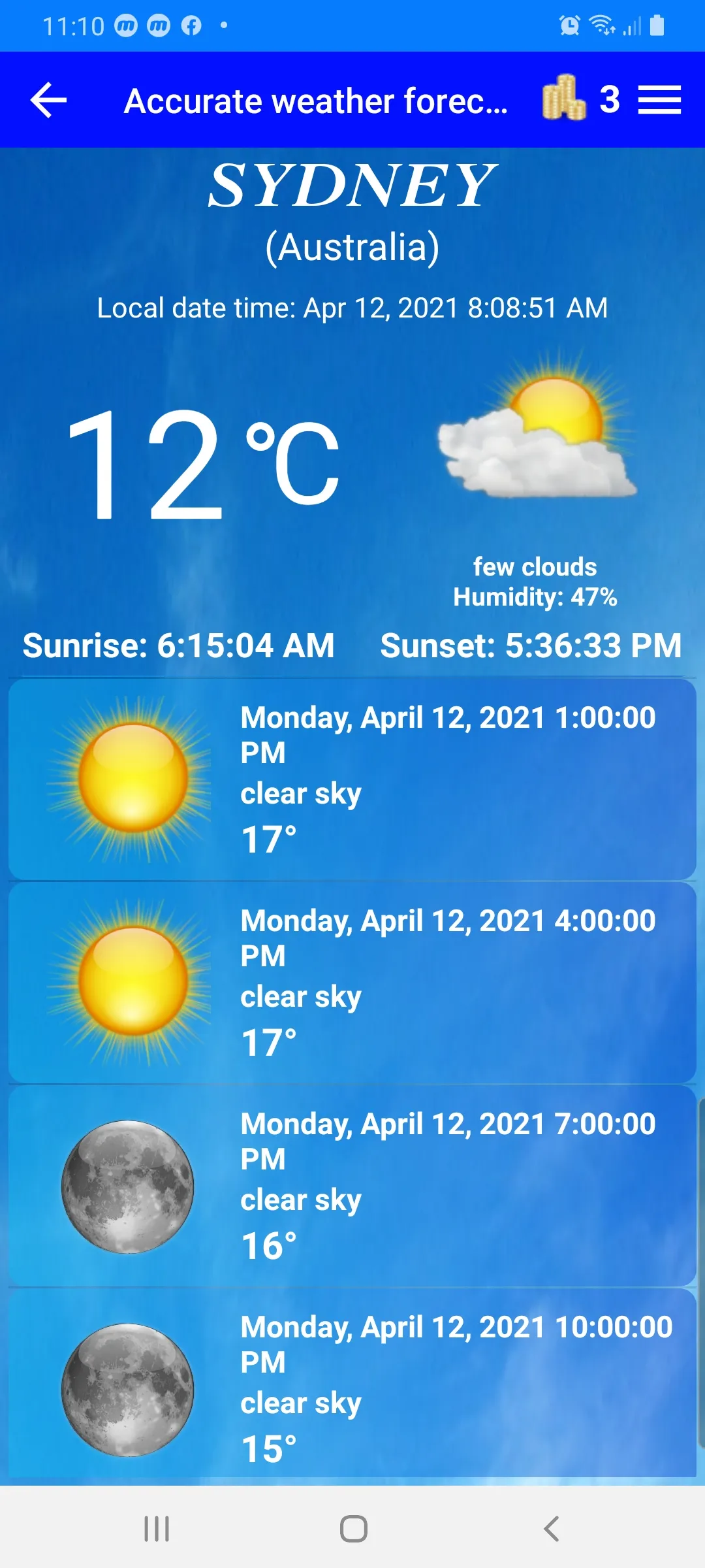 Accurate weather forecast | Indus Appstore | Screenshot