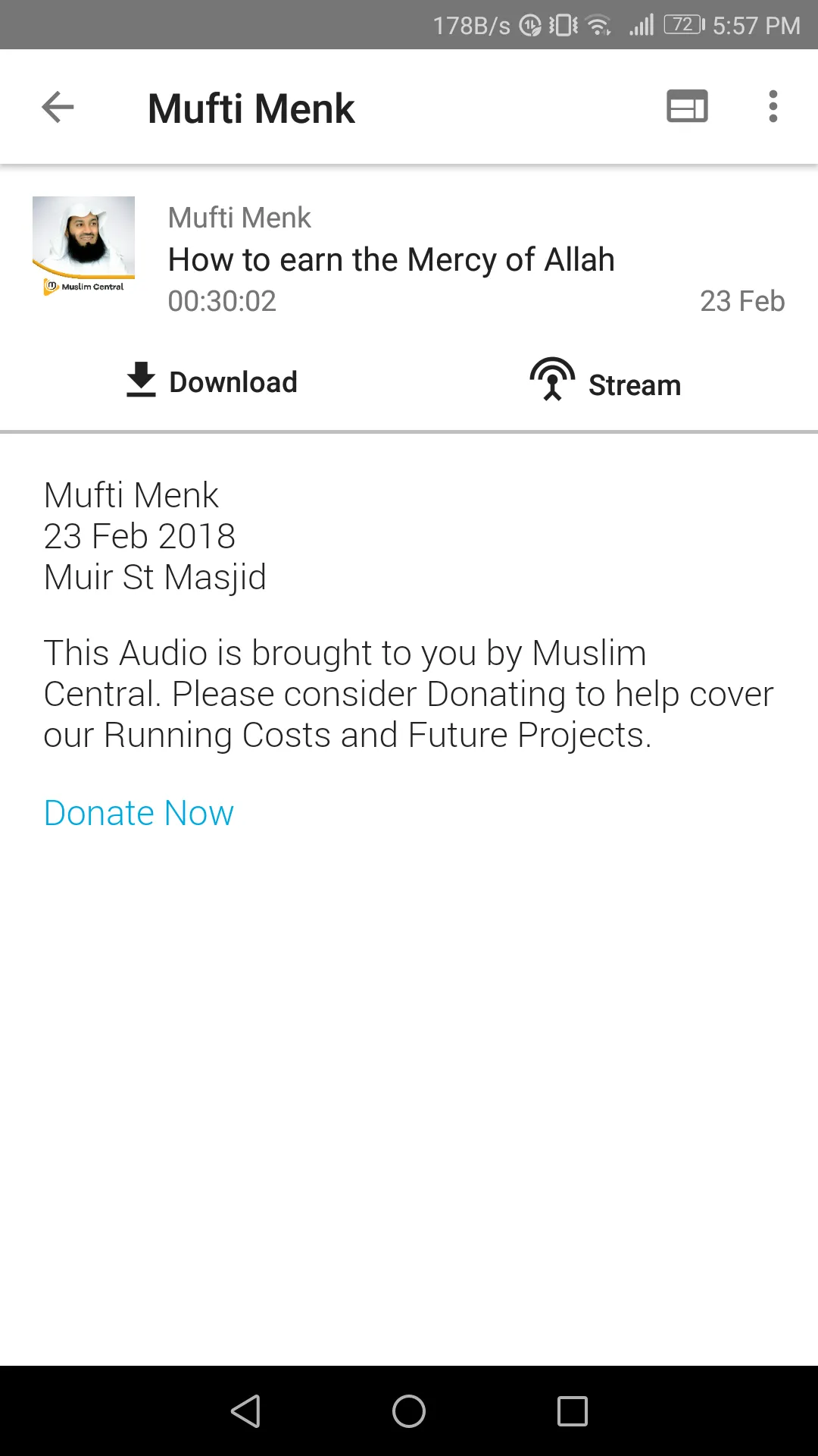 Mufti Menk Official | Indus Appstore | Screenshot