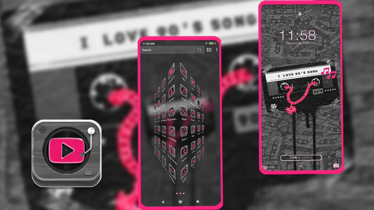 Cassette Melt Theme | Indus Appstore | Screenshot