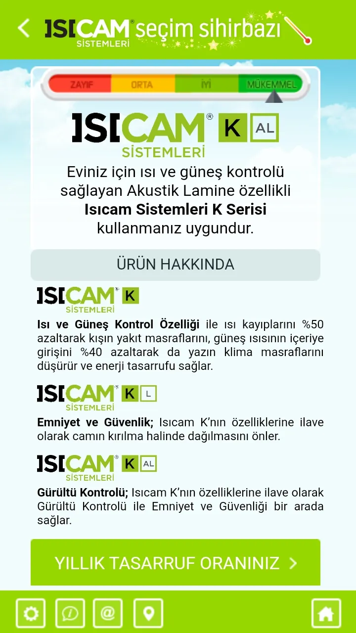 Isıcam Seçim Sihirbazı | Indus Appstore | Screenshot