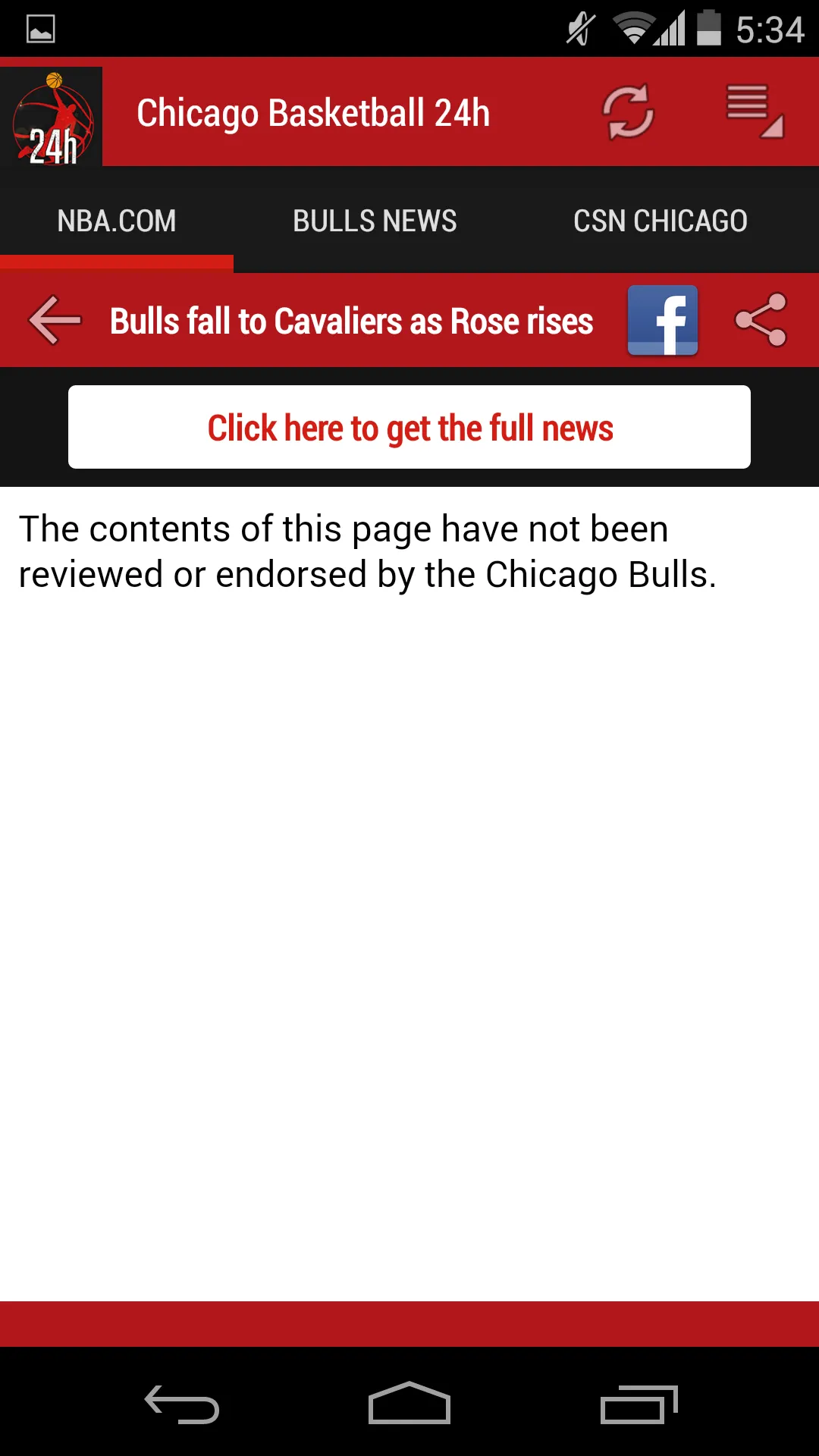 Chicago Basketball 24h | Indus Appstore | Screenshot