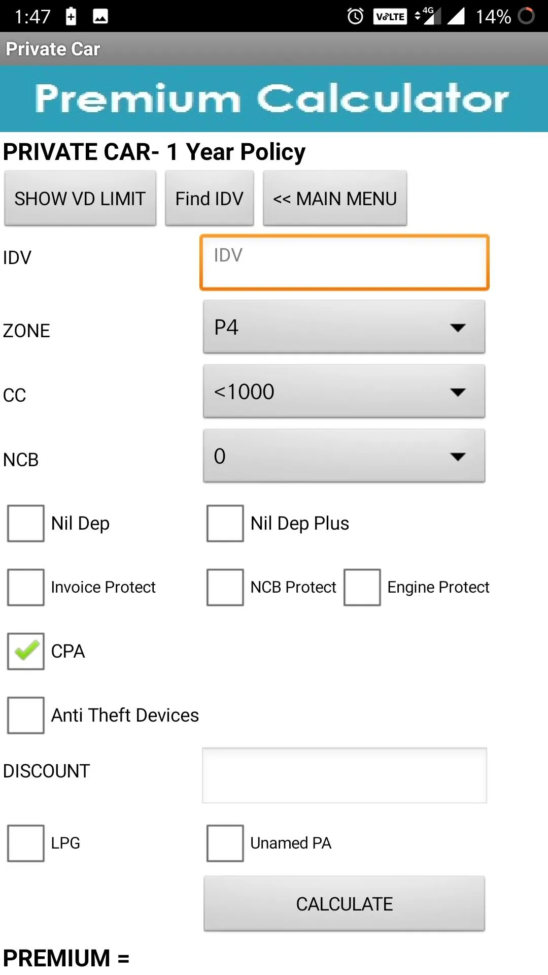 Premium Calculator | Indus Appstore | Screenshot