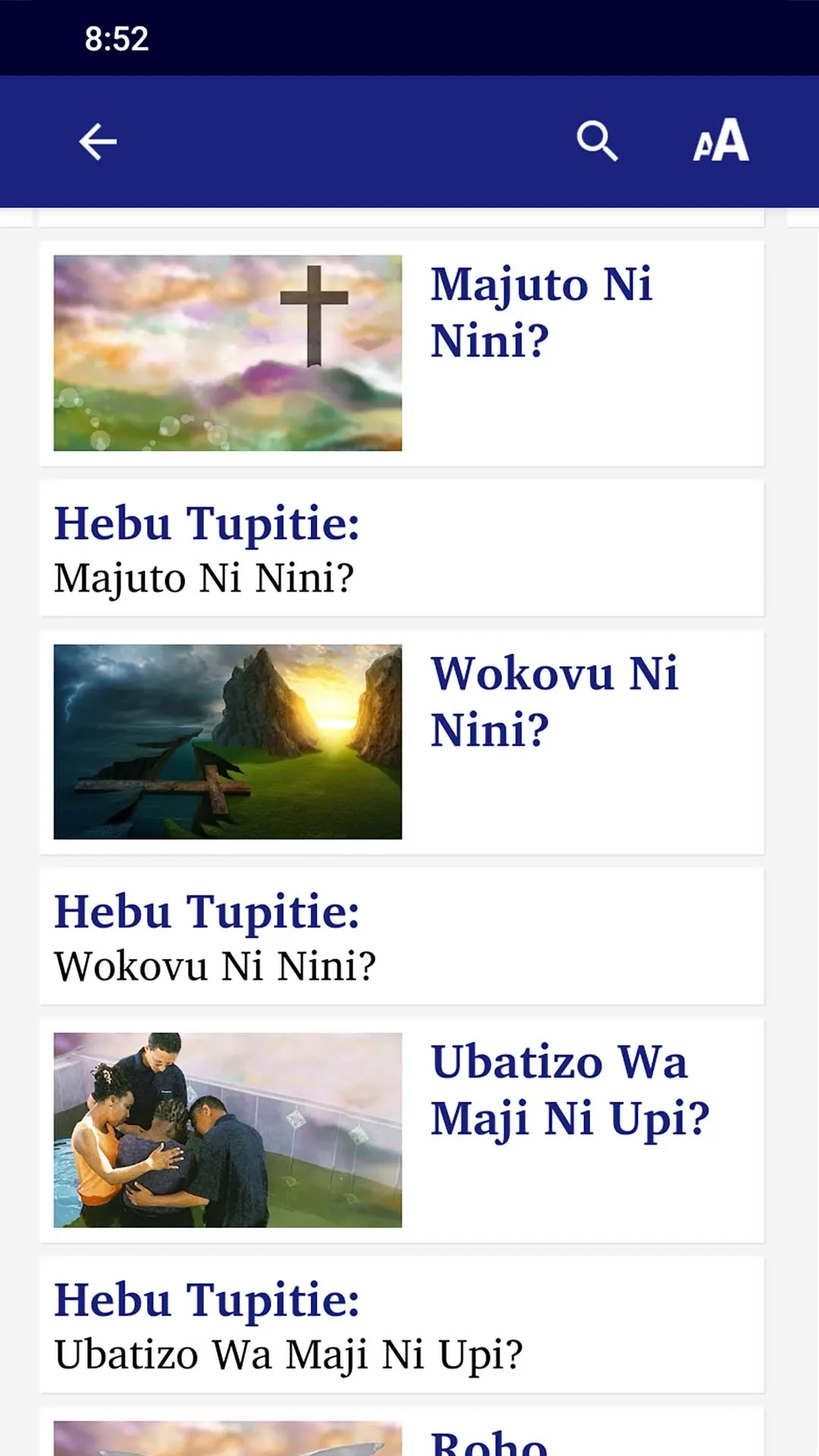 Is58MTi Swahili | Indus Appstore | Screenshot