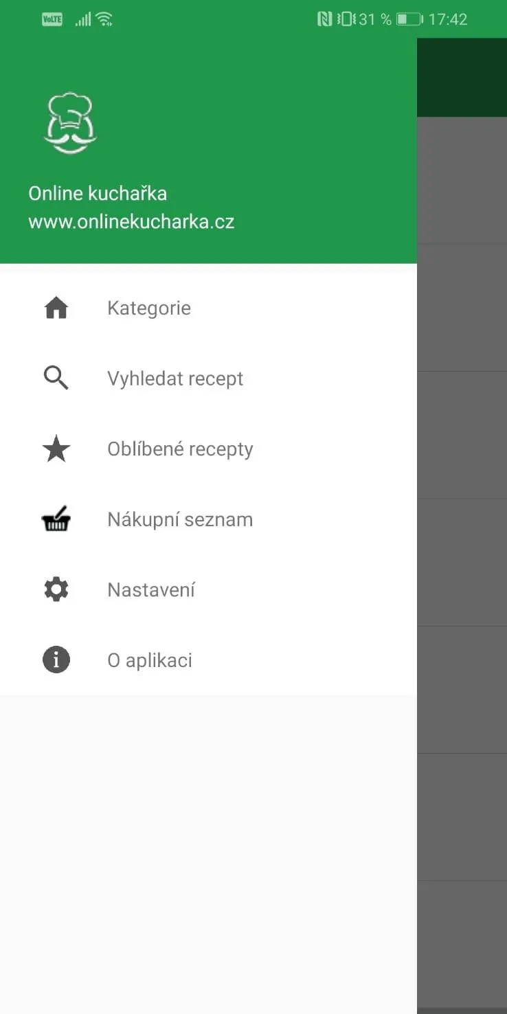 Online kuchařka - recepty pro  | Indus Appstore | Screenshot