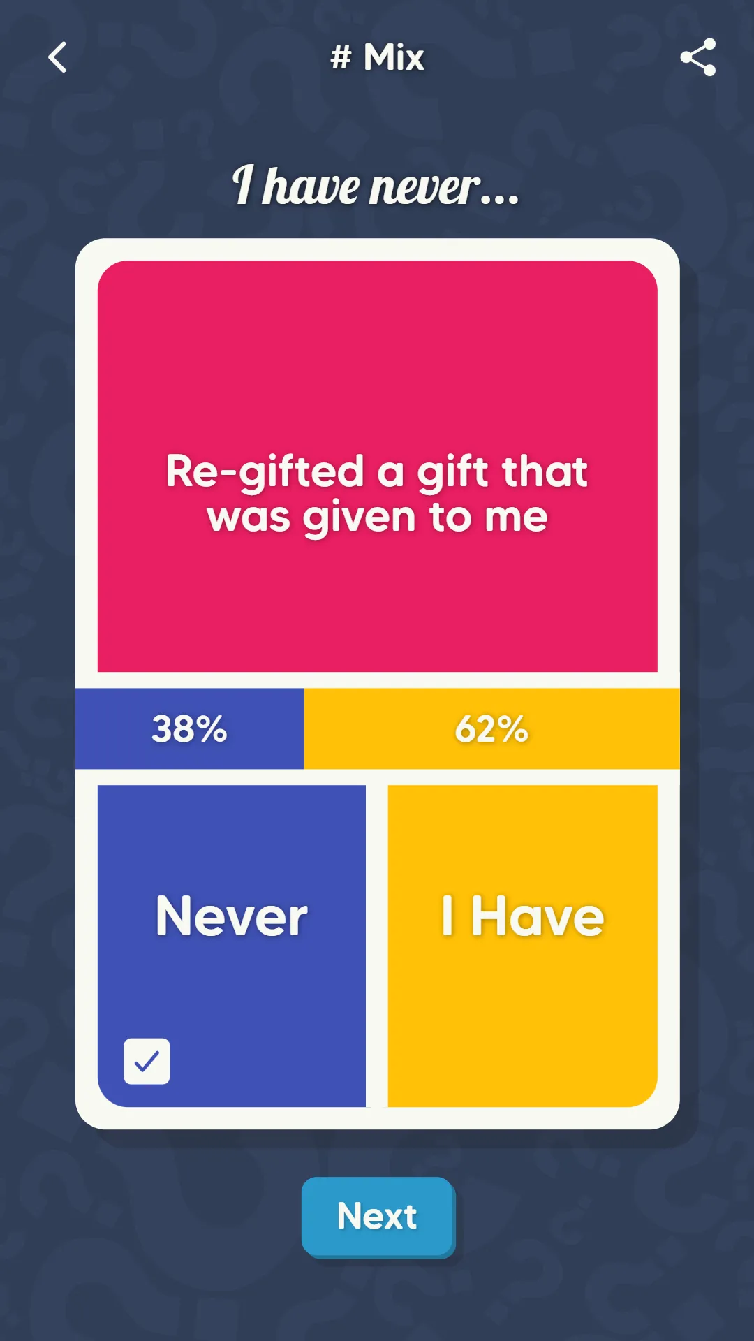 Never Ever - Party Game | Indus Appstore | Screenshot