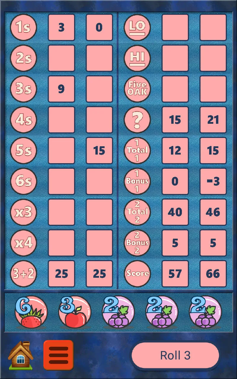 FiveOAK, yatzy dice game. | Indus Appstore | Screenshot