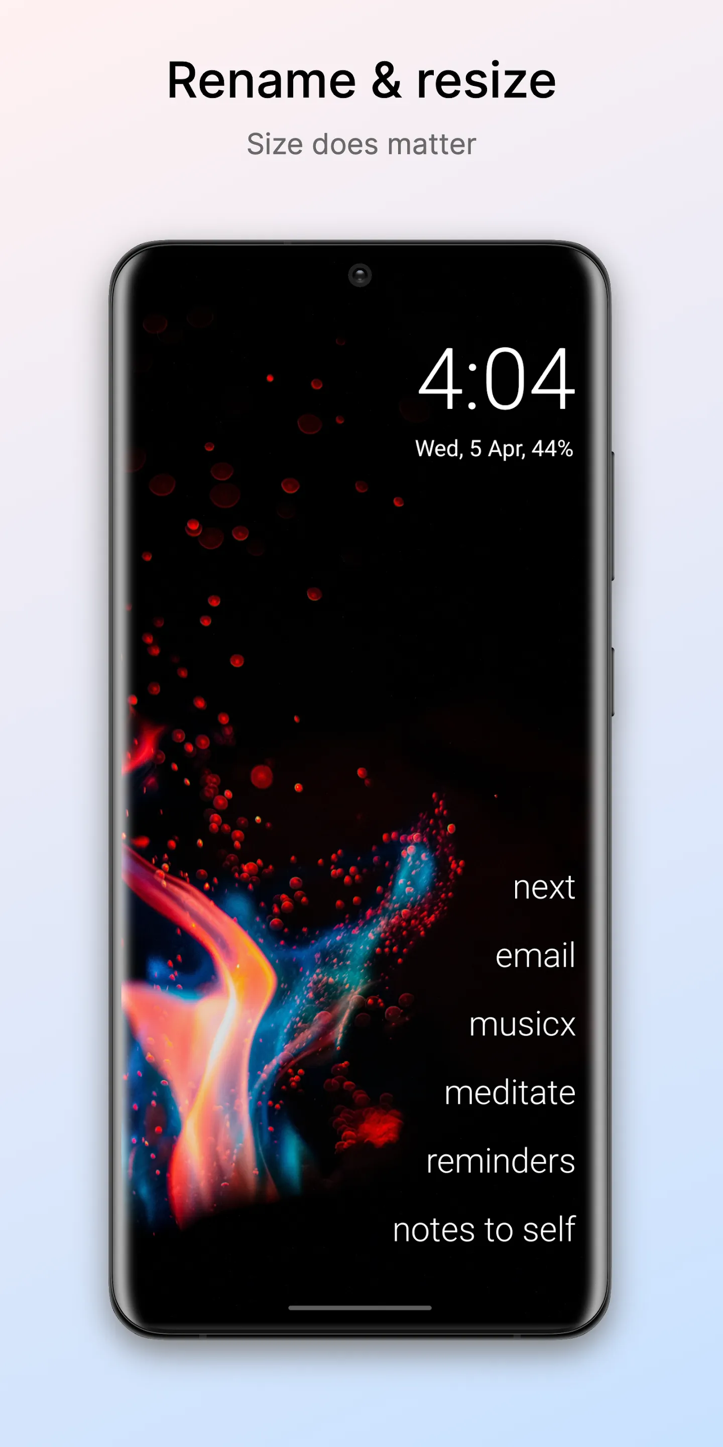 Olauncher. Minimal AF Launcher | Indus Appstore | Screenshot