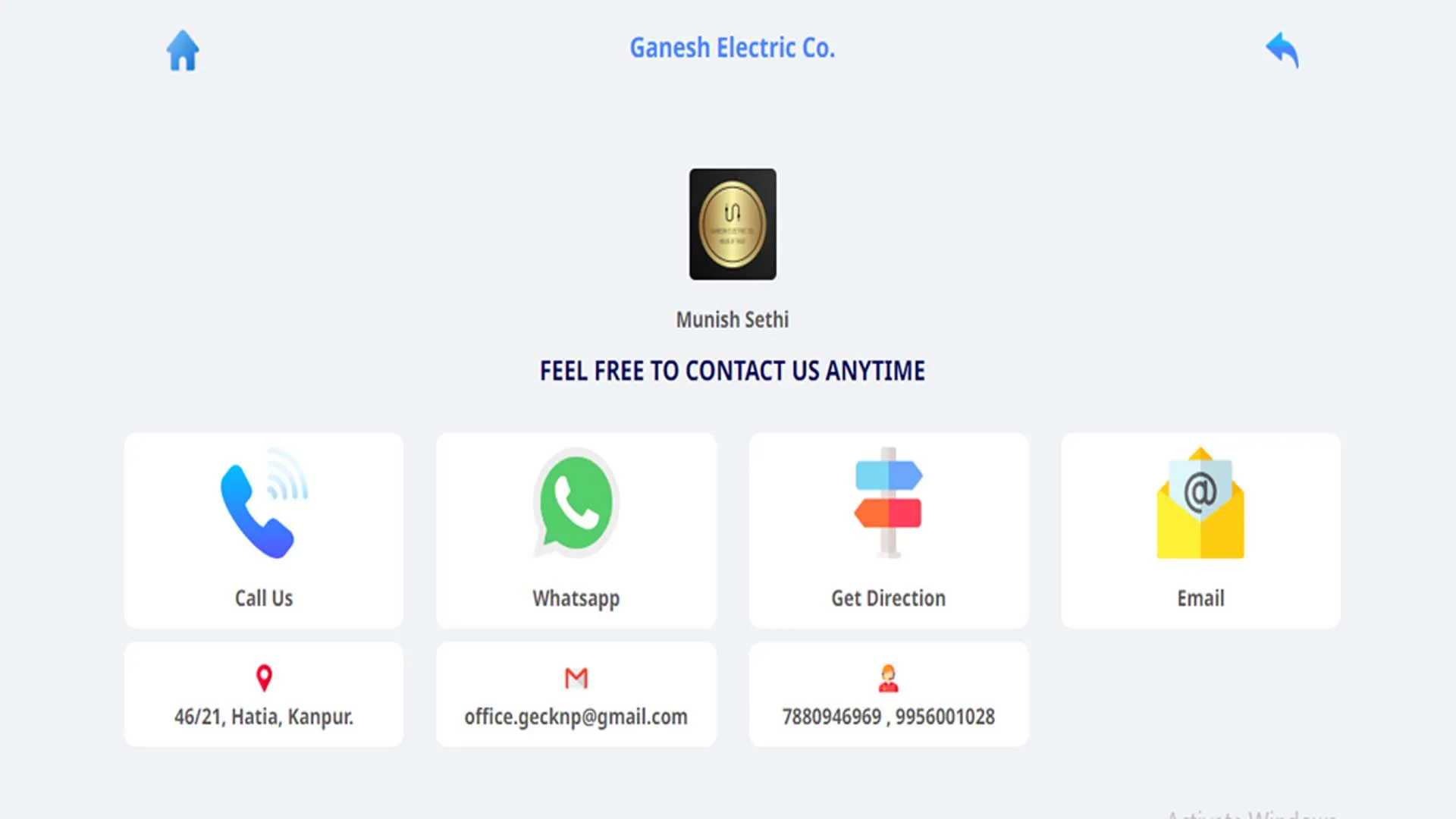 Ganesh Electric Co. | Indus Appstore | Screenshot