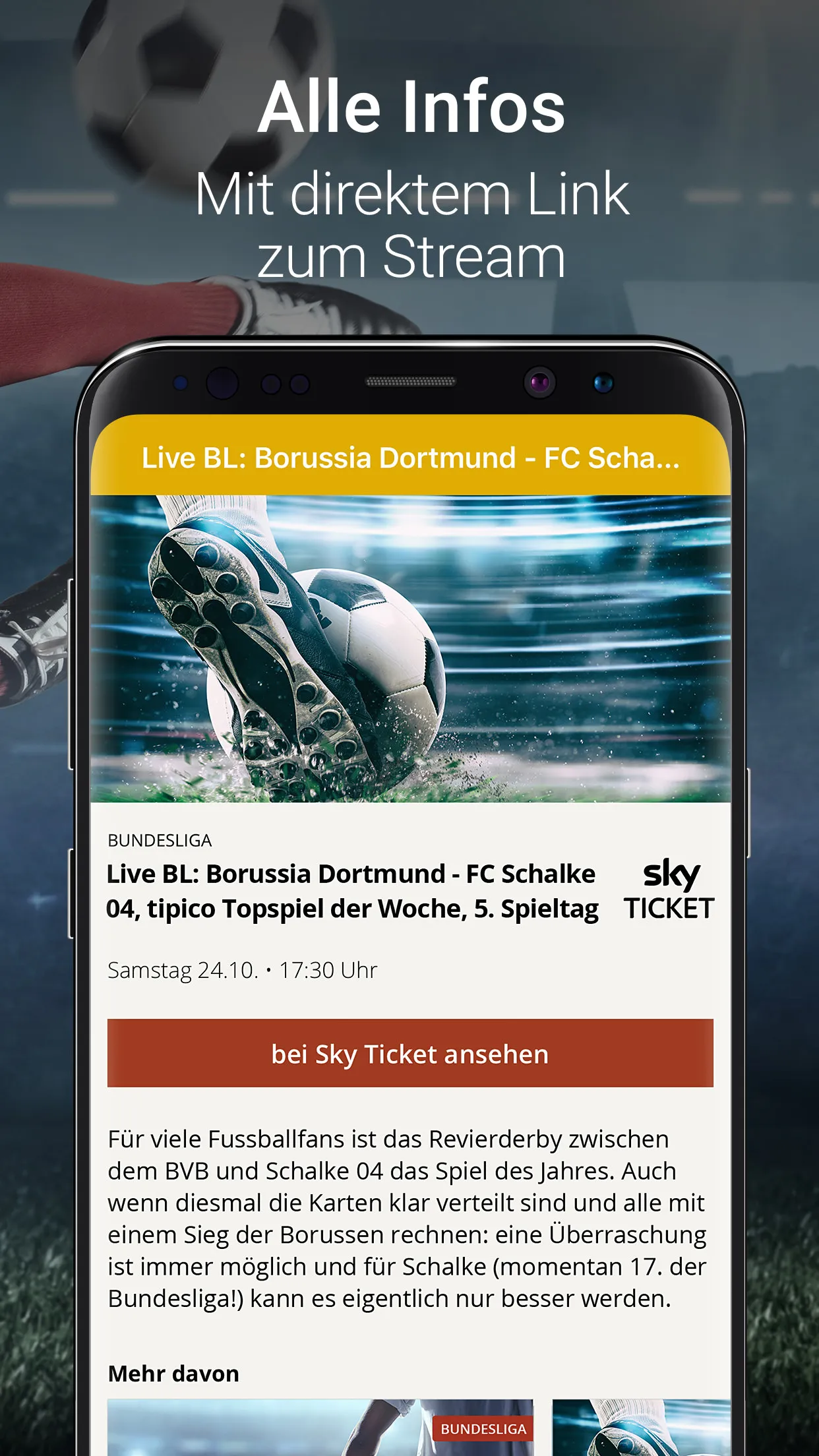 WerStreamt.es? Sport | Indus Appstore | Screenshot