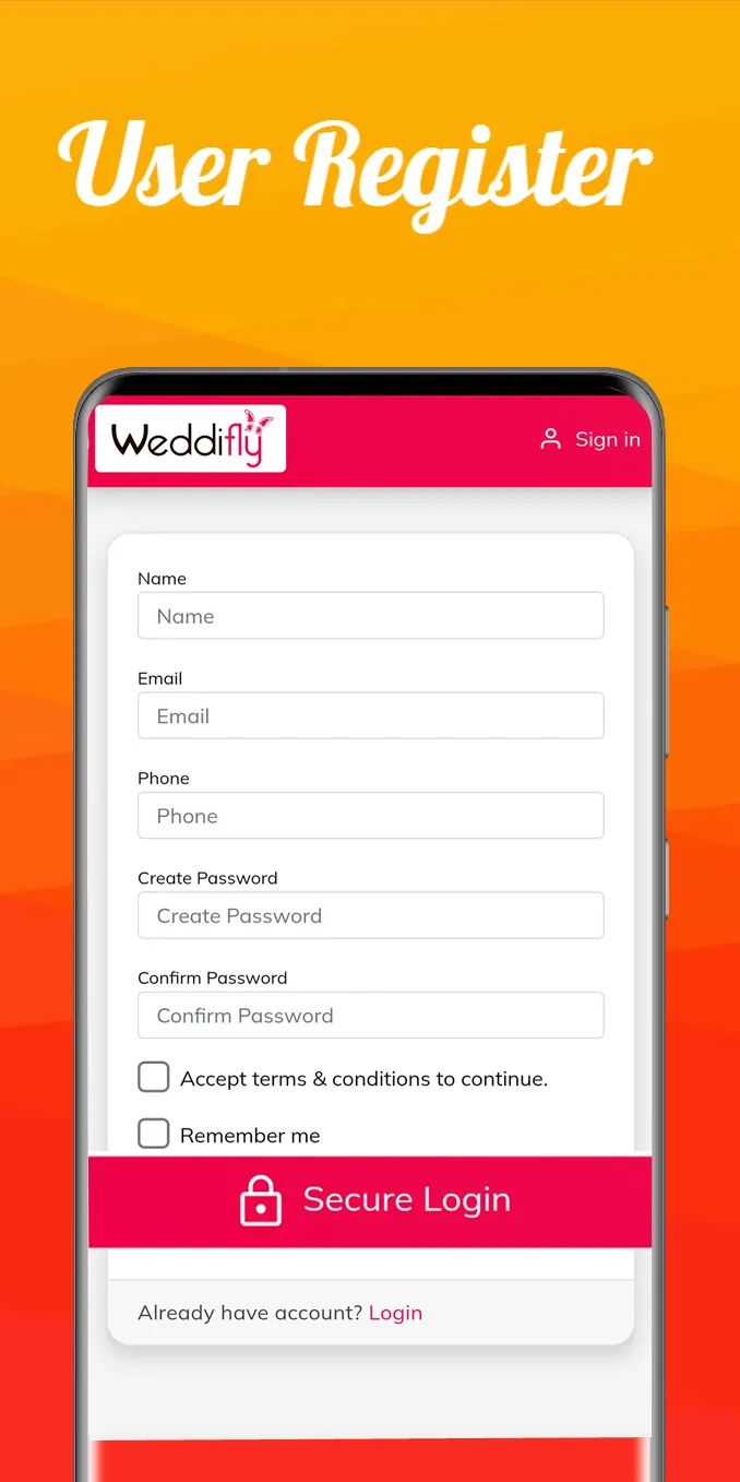 Weddifly | Indus Appstore | Screenshot