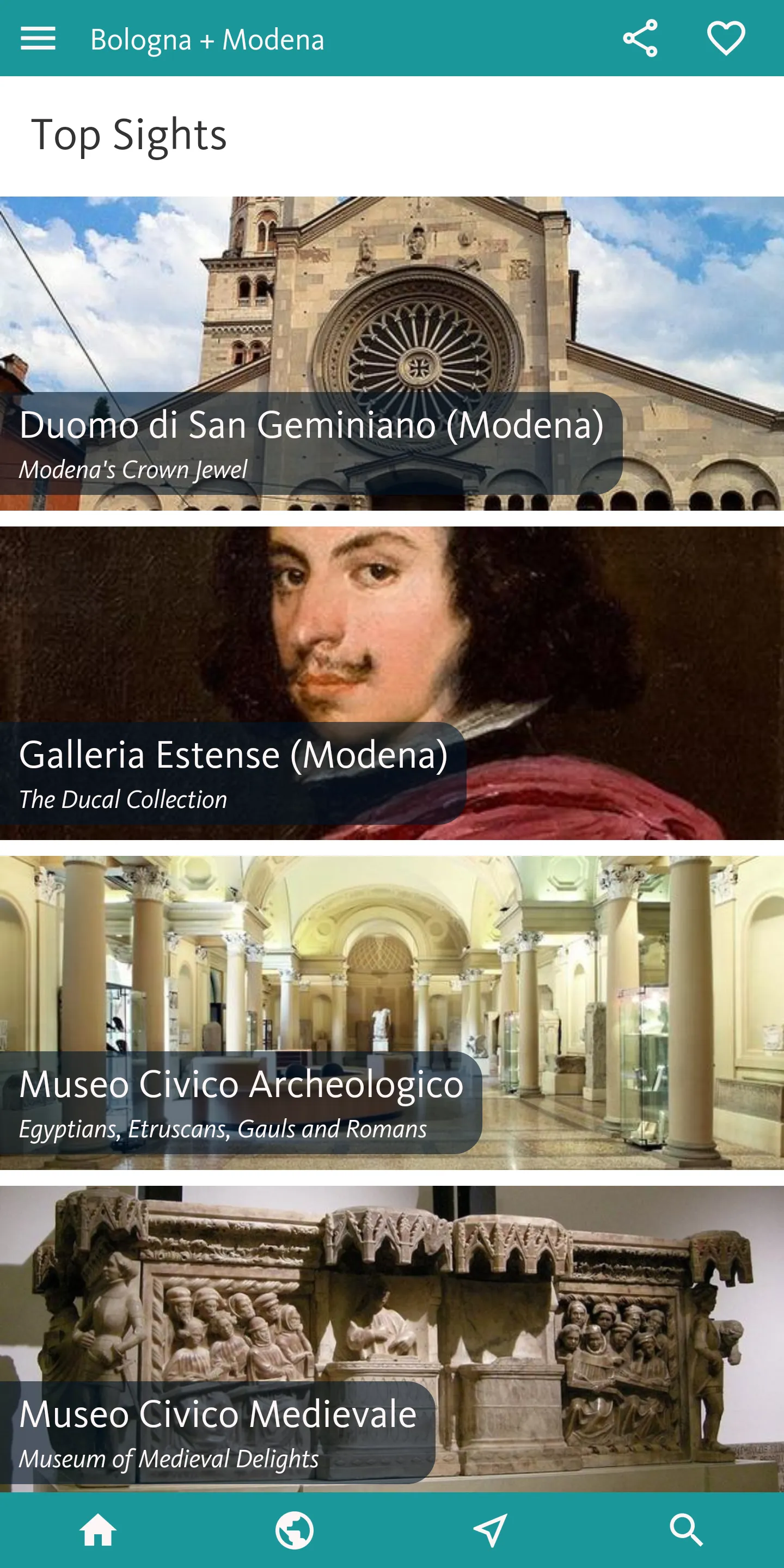 Bologna + Modena Art & Culture | Indus Appstore | Screenshot