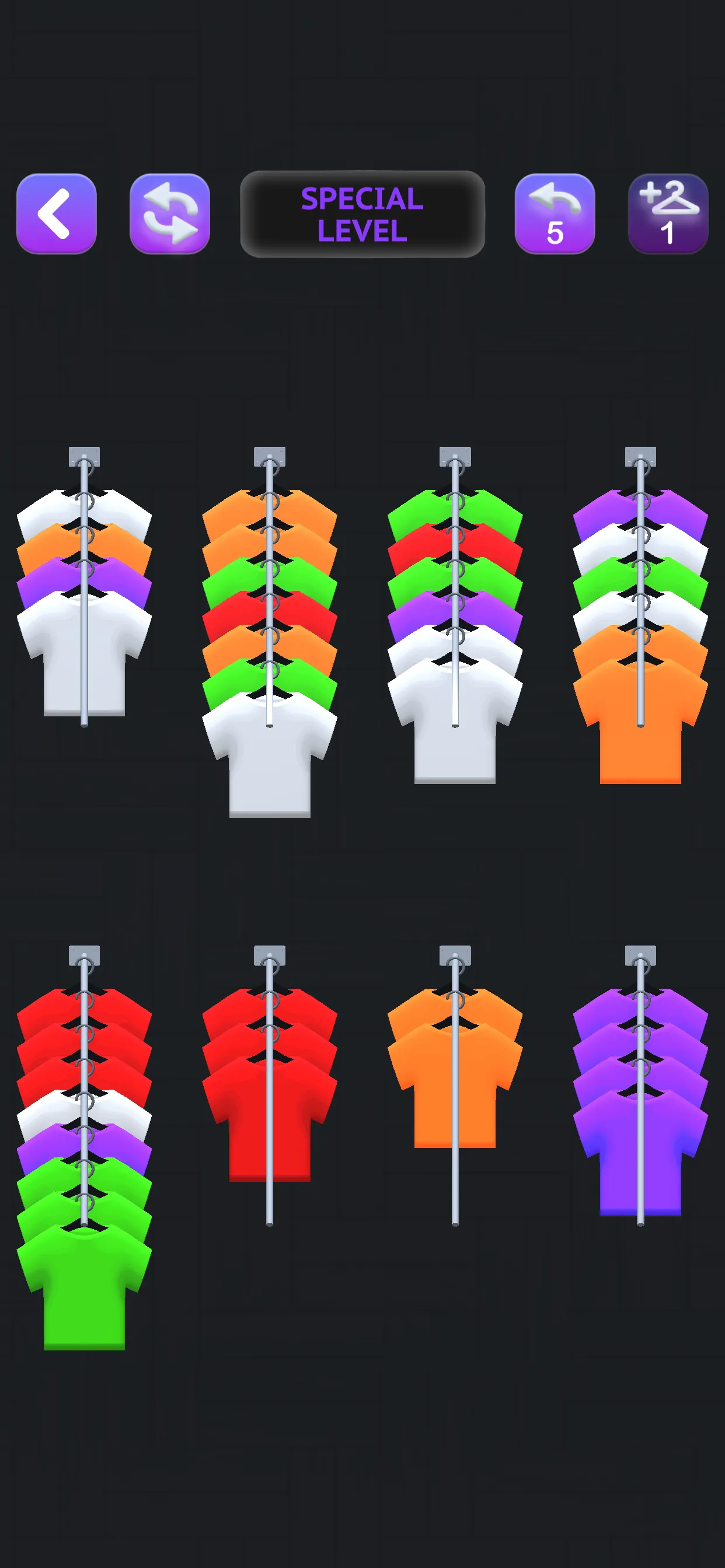 Clothes Sort Puzzle | Indus Appstore | Screenshot