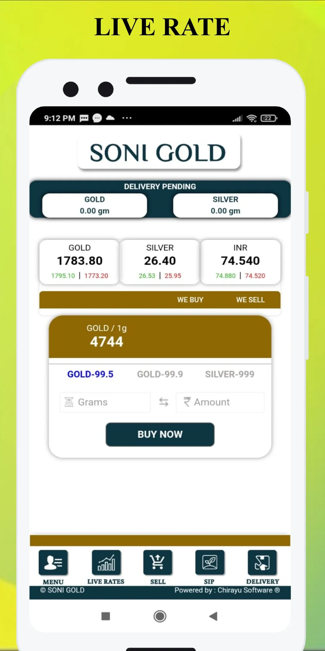 Soni Gold | Indus Appstore | Screenshot