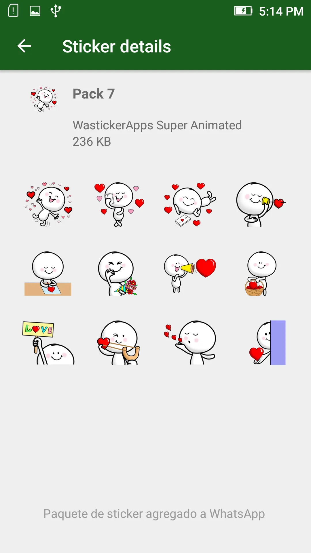 WASticker Love Stickers | Indus Appstore | Screenshot