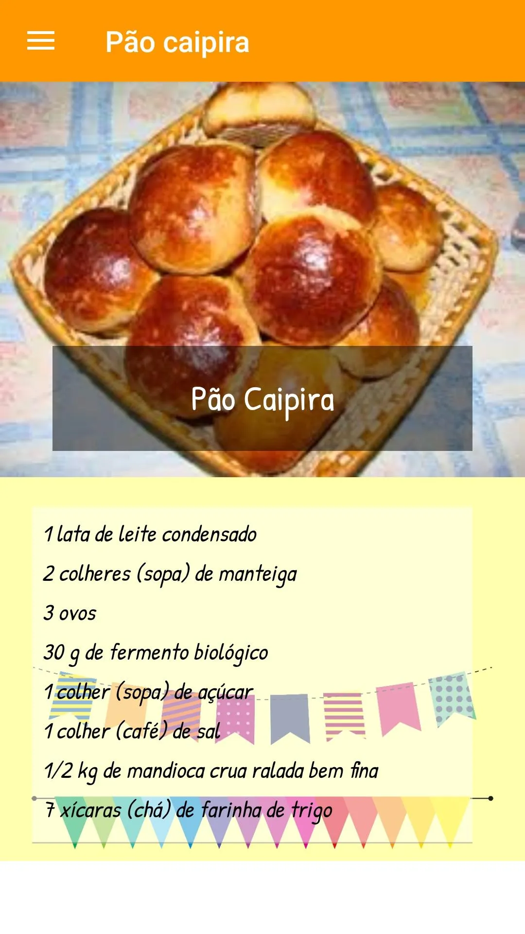 Comidas e receitas típicas de  | Indus Appstore | Screenshot