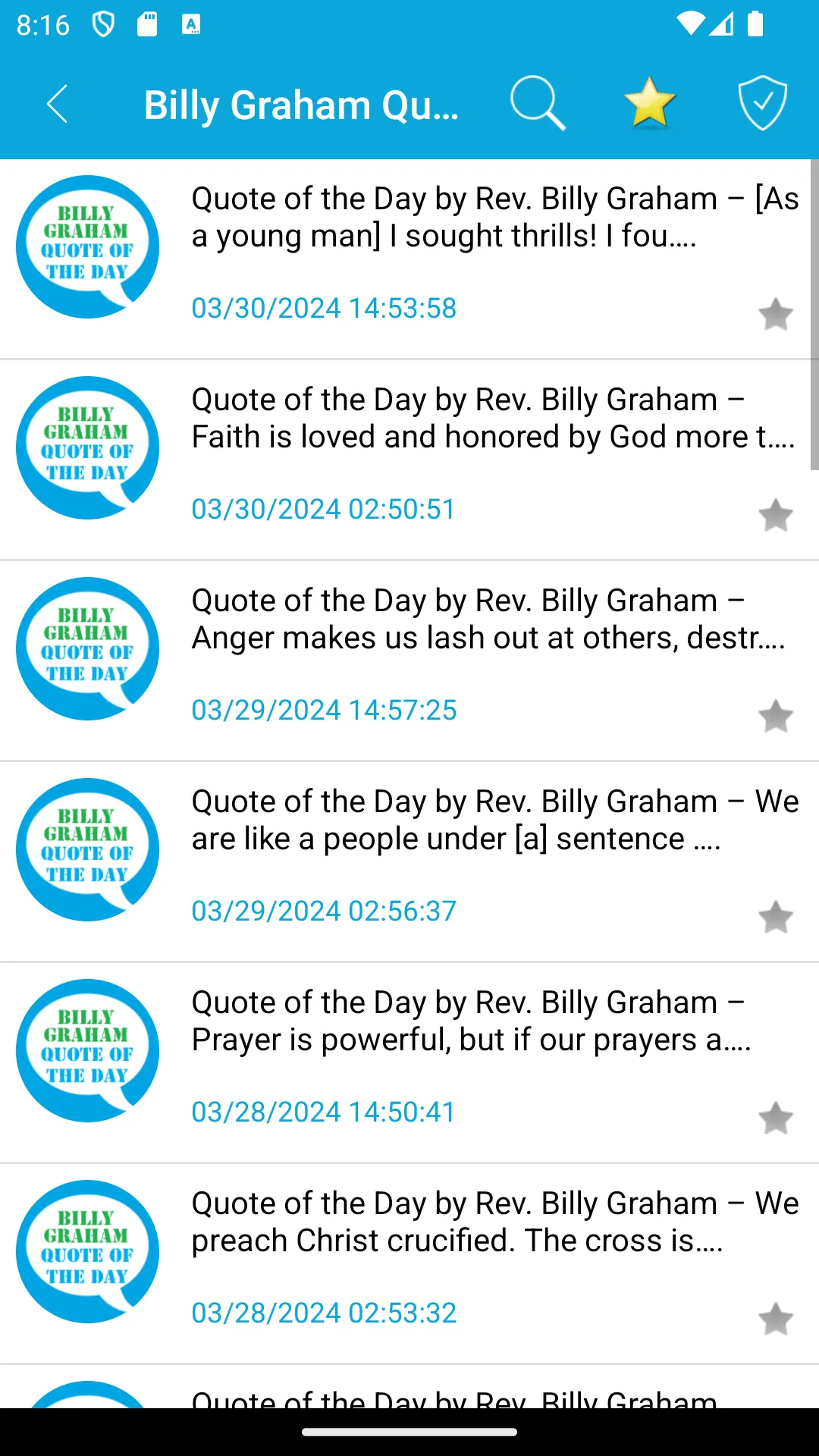 Billy Graham Quote of the Day | Indus Appstore | Screenshot