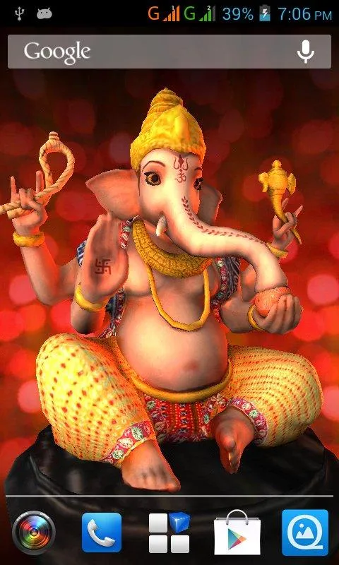 3D Ganesh Live Wallpaper | Indus Appstore | Screenshot