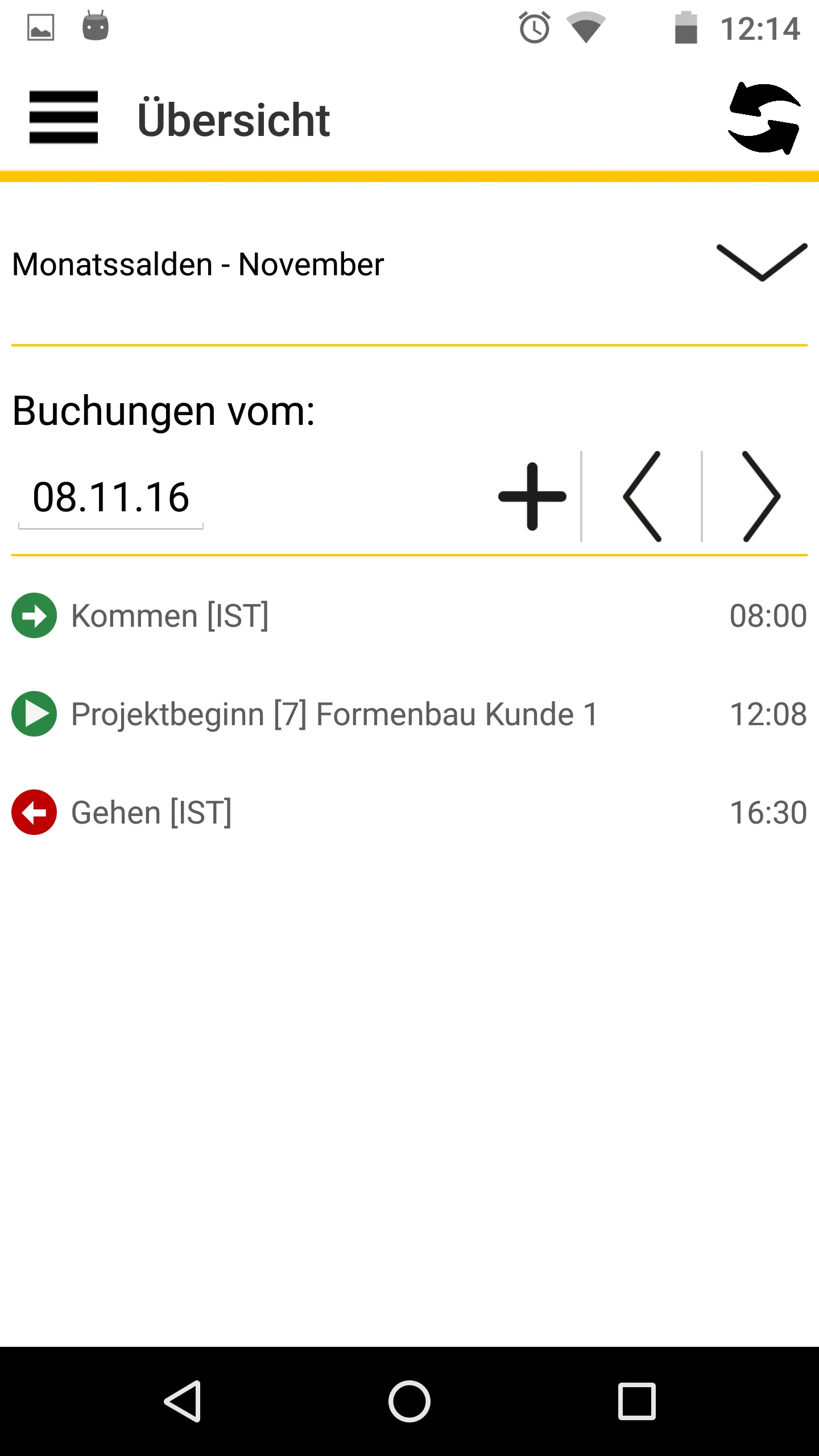 timeCard 6 | Indus Appstore | Screenshot