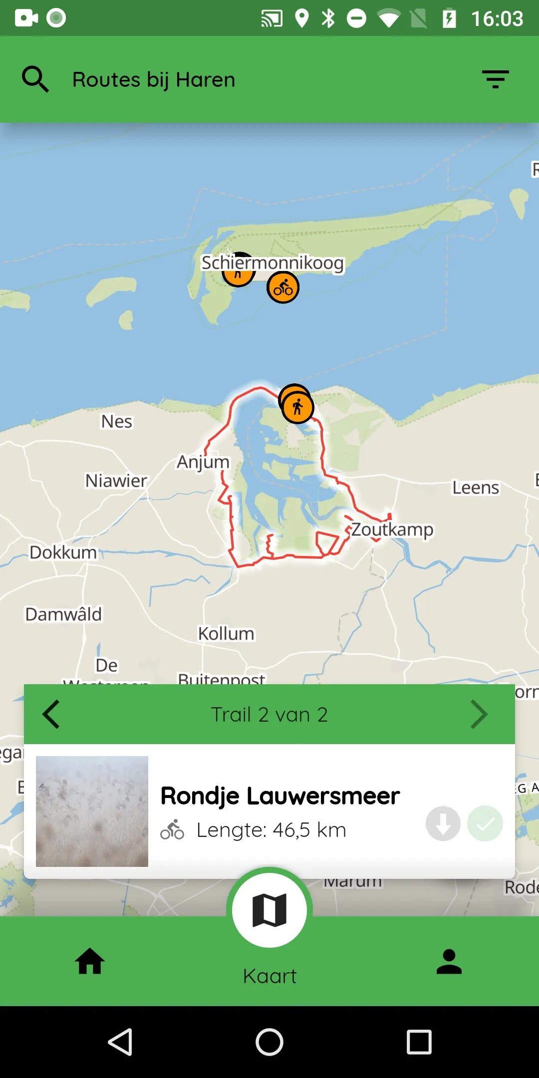 Crossbill Routes Wadden | Indus Appstore | Screenshot