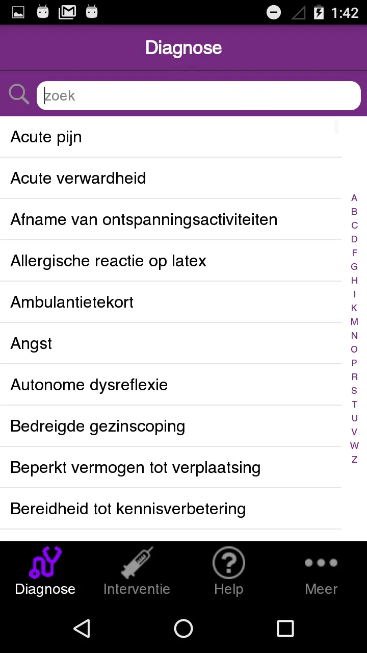 Verpleegk. interventies (NIC) | Indus Appstore | Screenshot