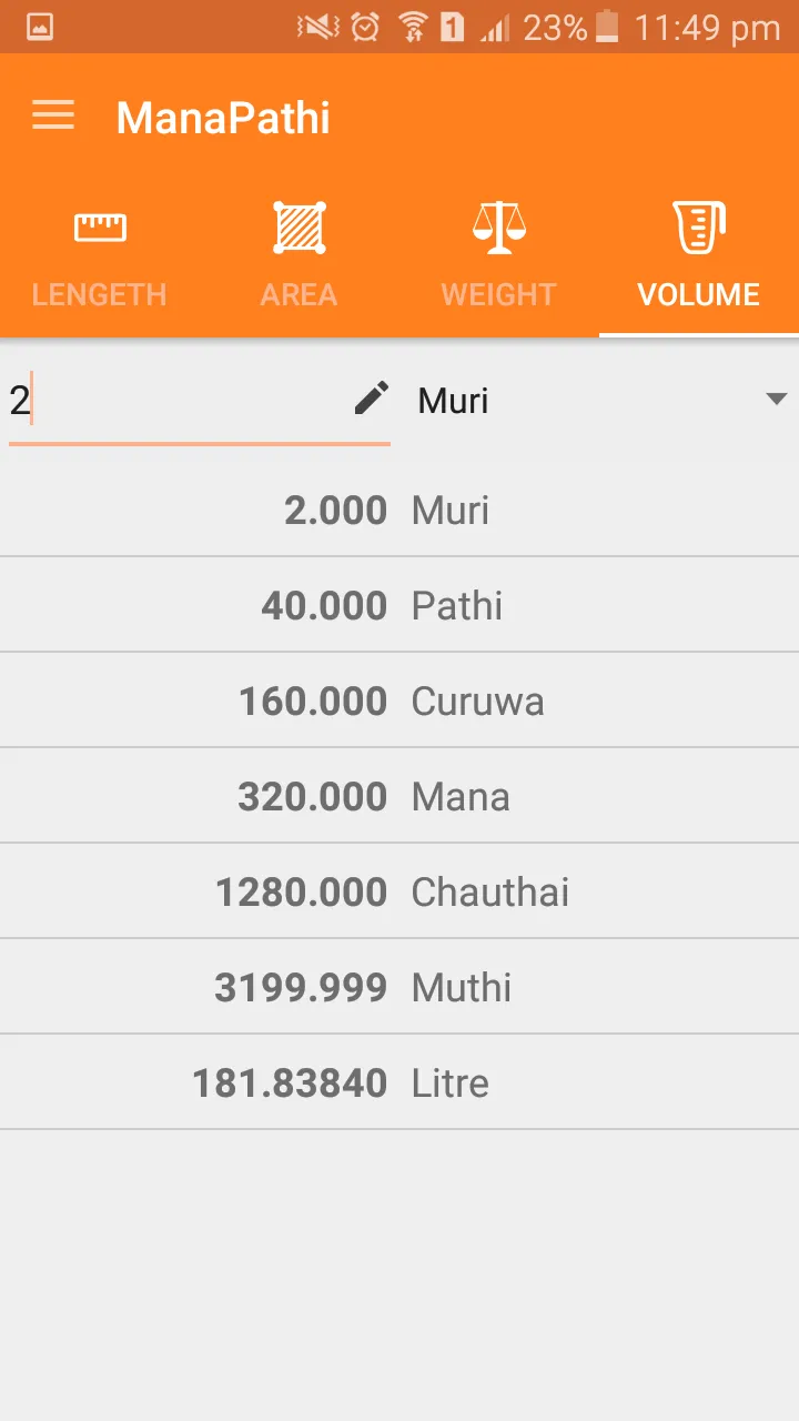 Mana Pathi (Unit Converter) | Indus Appstore | Screenshot