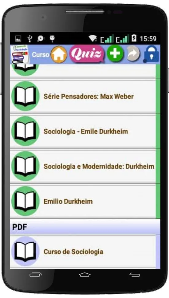 Curso de Sociologia (português | Indus Appstore | Screenshot