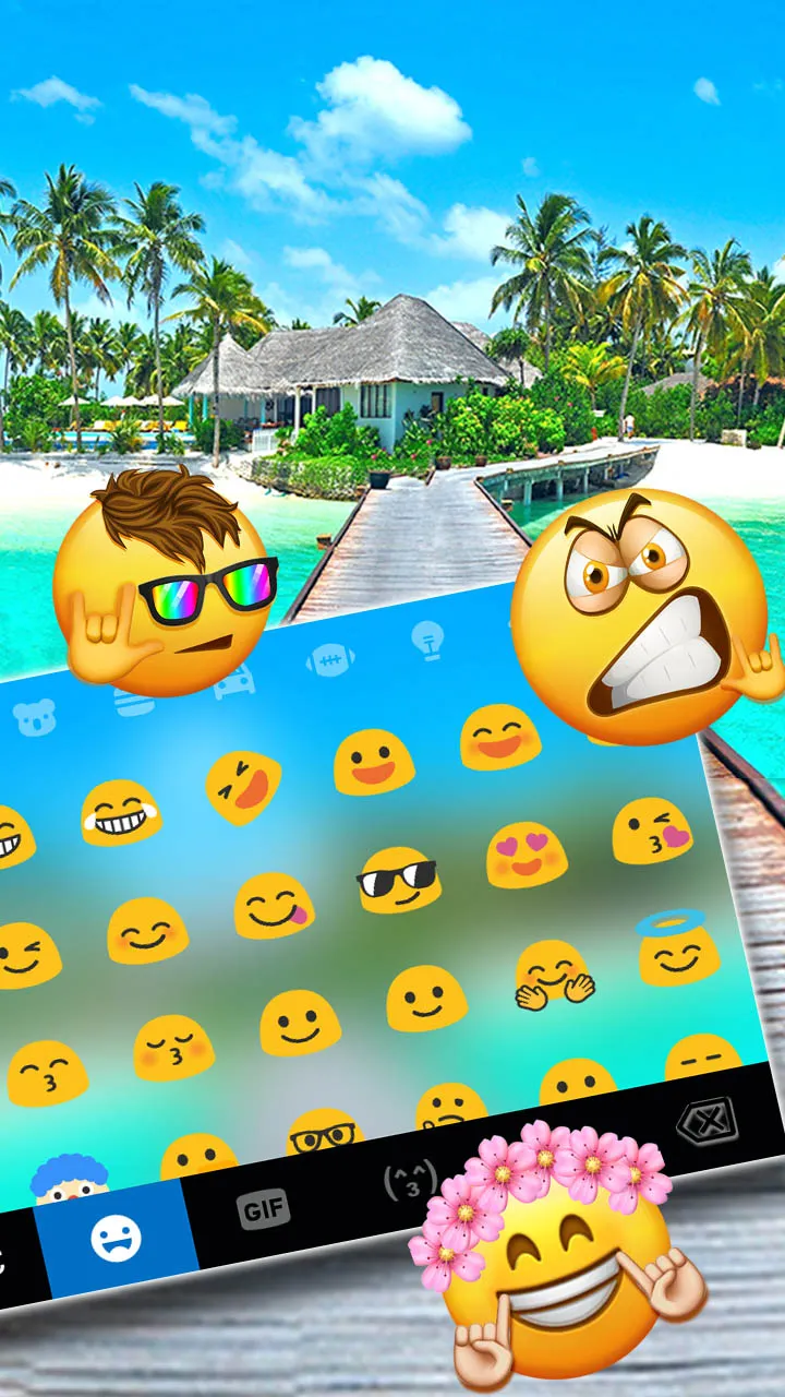 Beach Vacation Keyboard Backgr | Indus Appstore | Screenshot