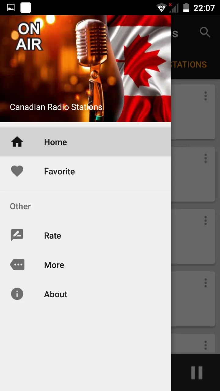 Canadian Radio Stations FM/AM | Indus Appstore | Screenshot