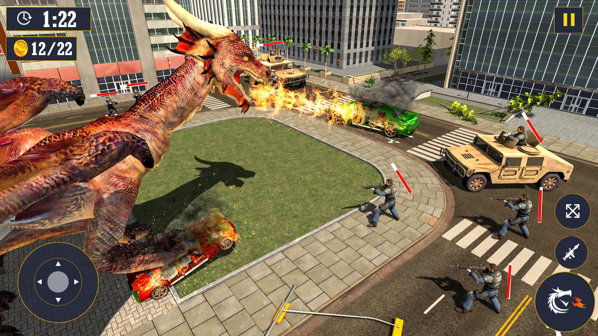 US Flying Dragon City Attack | Indus Appstore | Screenshot