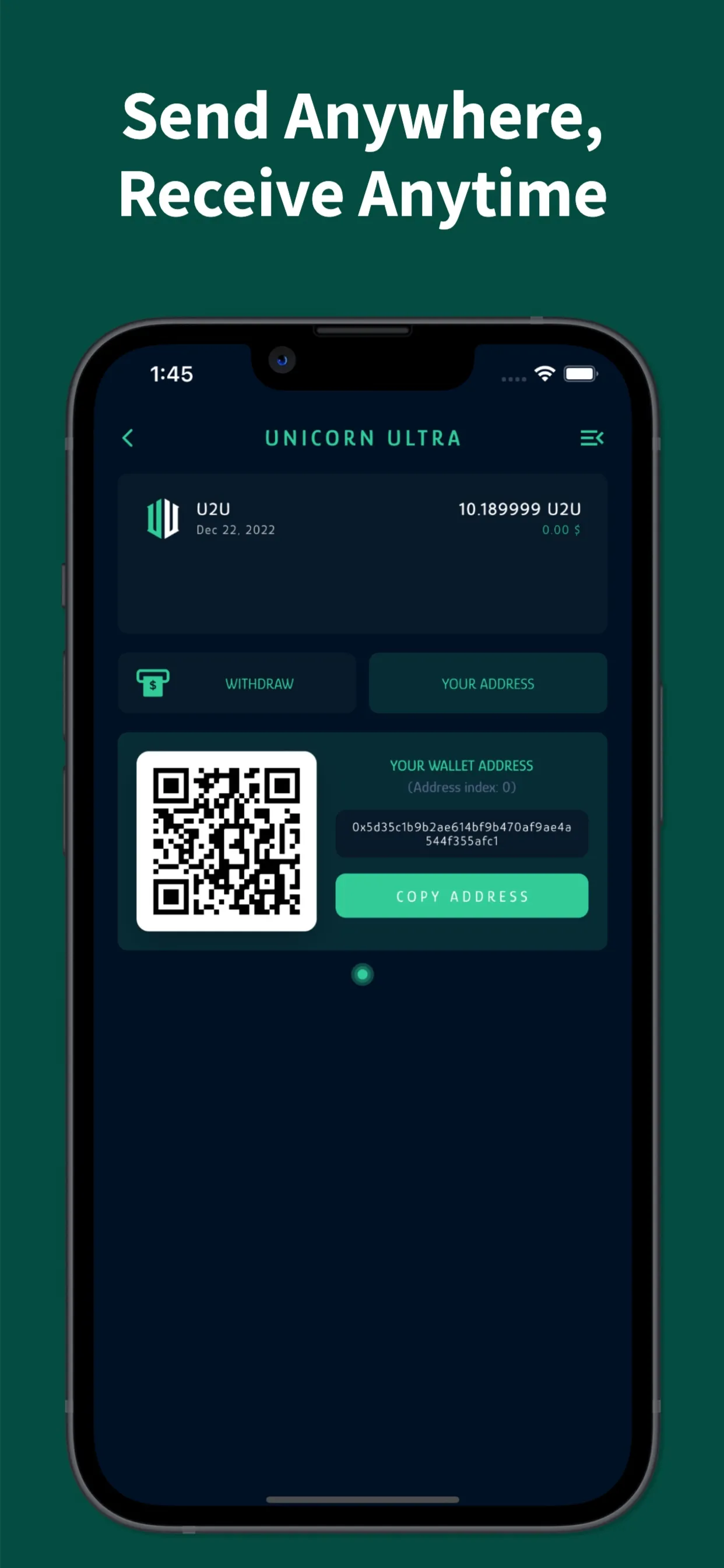 U2U Wallet | Indus Appstore | Screenshot