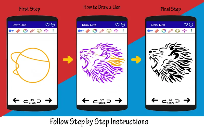 How to Draw Lion Step by Step | Indus Appstore | Screenshot