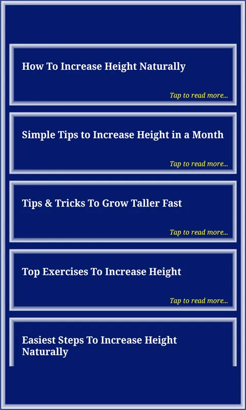 Height Growth | Indus Appstore | Screenshot