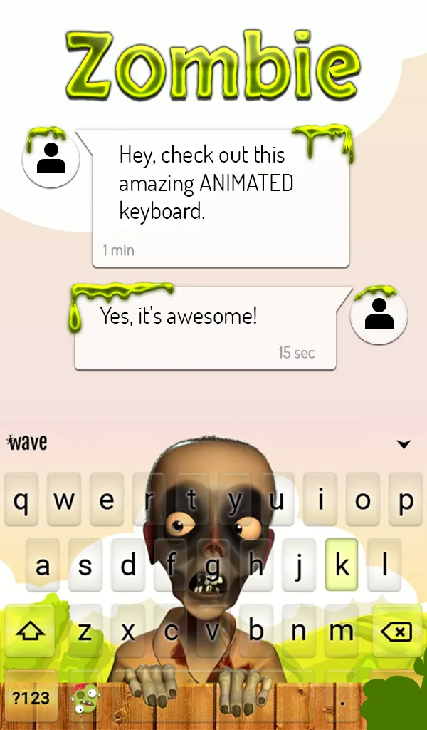 Zombie Keyboard & Wallpaper | Indus Appstore | Screenshot