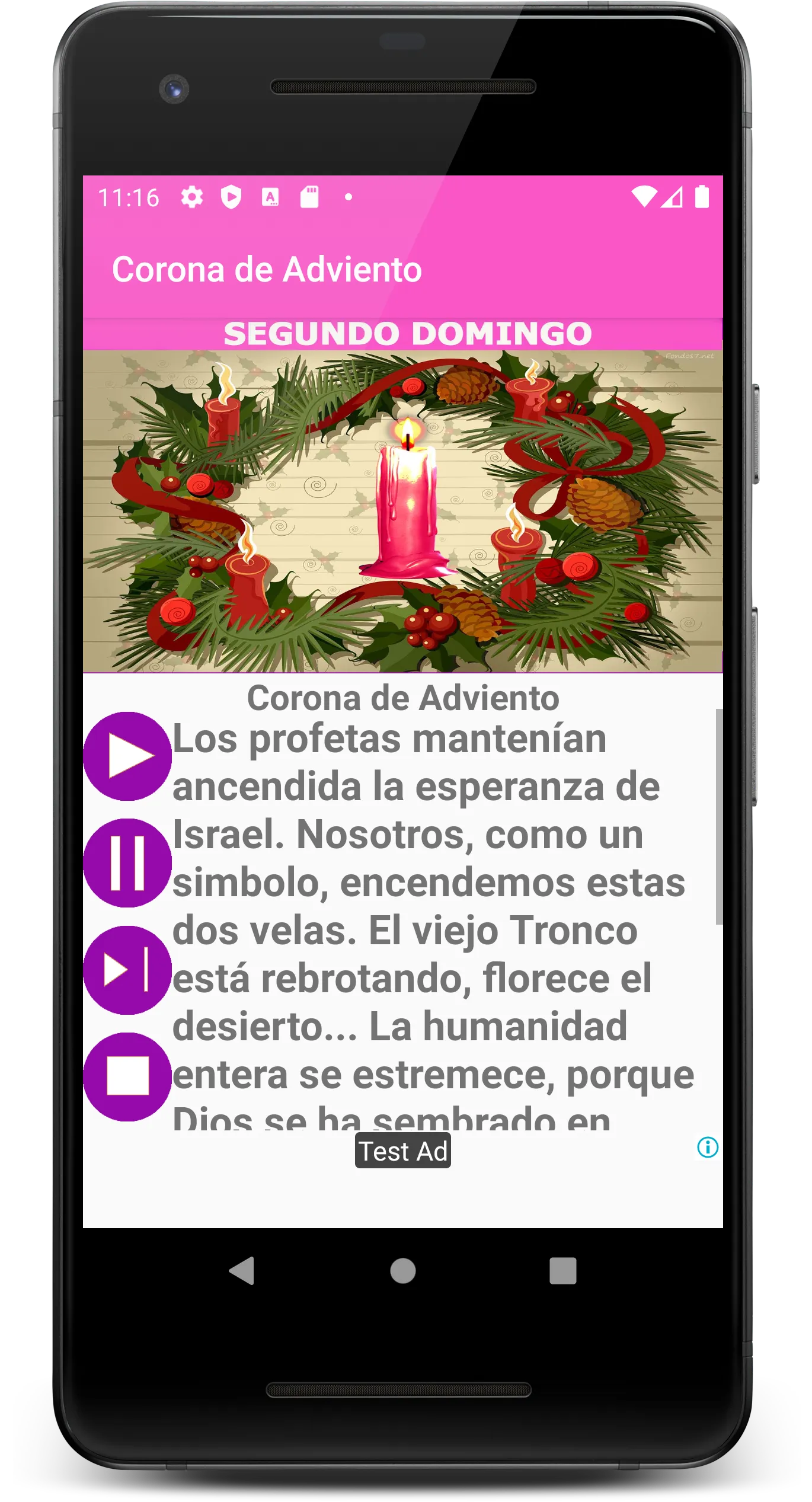 Corona de Adviento | Indus Appstore | Screenshot