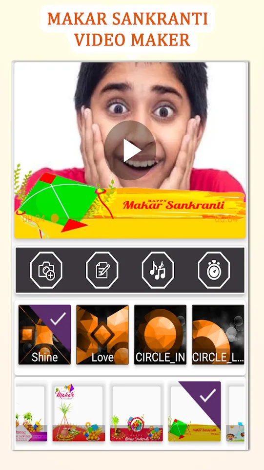 Makar Sankranti Video Maker | Indus Appstore | Screenshot