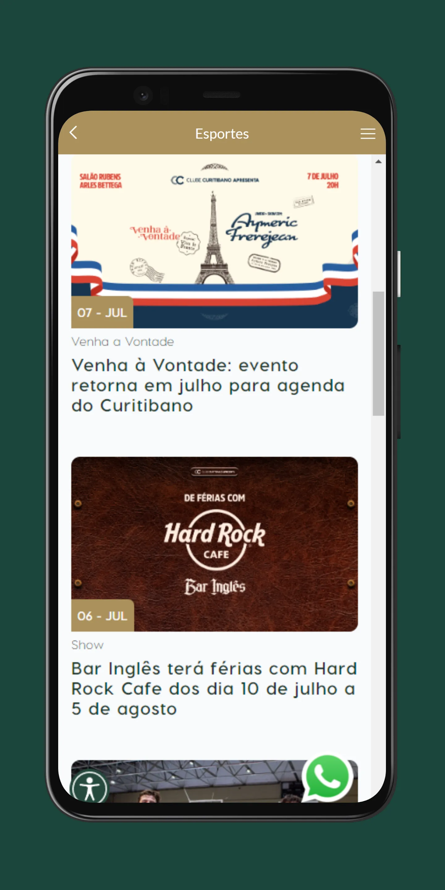 Clube Curitibano | Indus Appstore | Screenshot