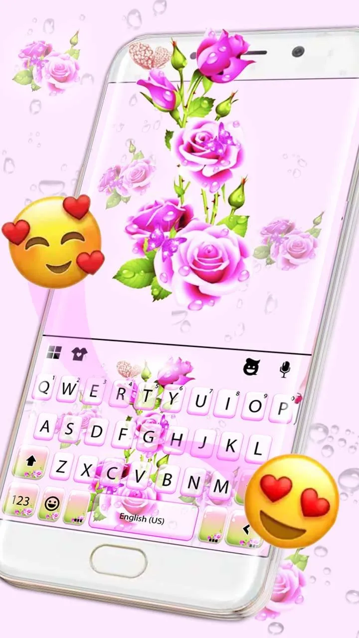 Pink Flowers Theme | Indus Appstore | Screenshot