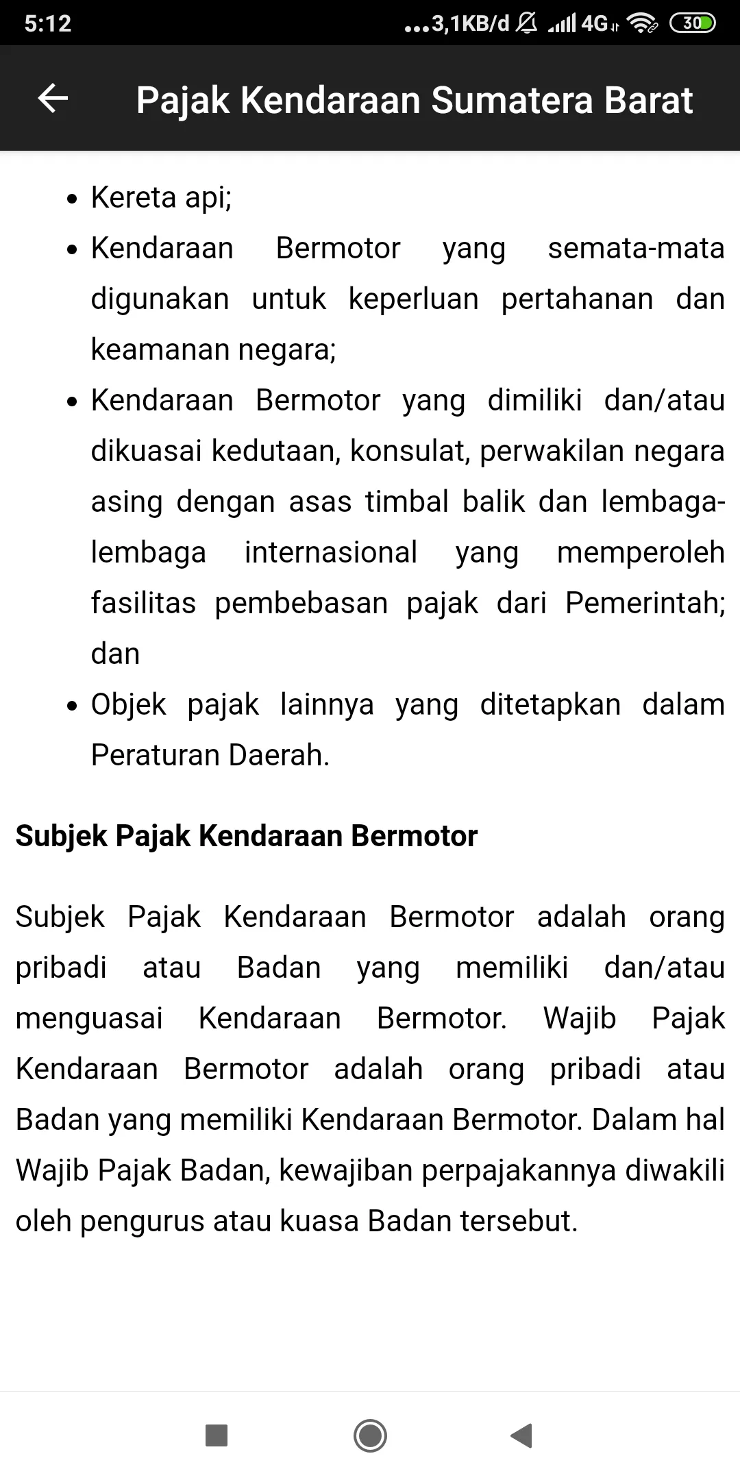 Cek Pajak Kendaraan Sumbar | Indus Appstore | Screenshot