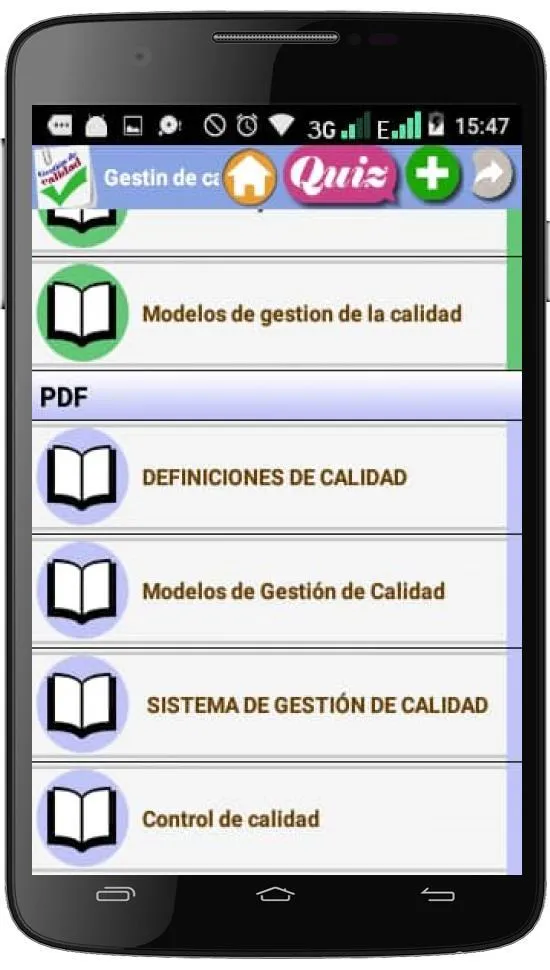 GESTIÓN DE CALIDAD | Indus Appstore | Screenshot