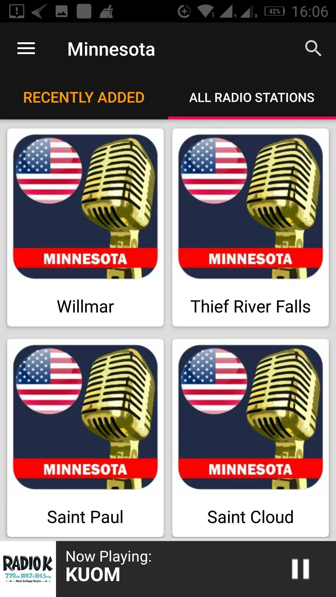 Minnesota Radio Stations - USA | Indus Appstore | Screenshot