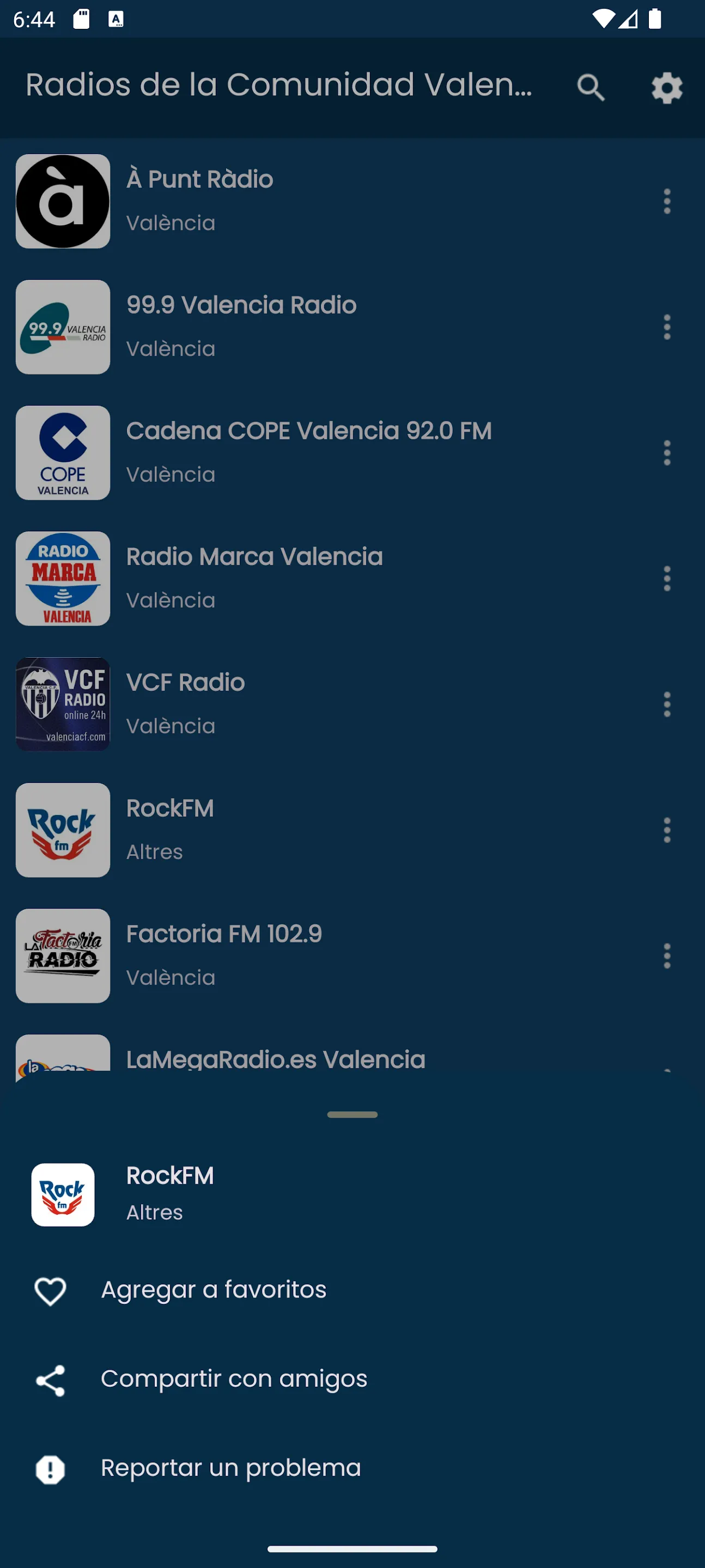 Radios from Valencia | Indus Appstore | Screenshot