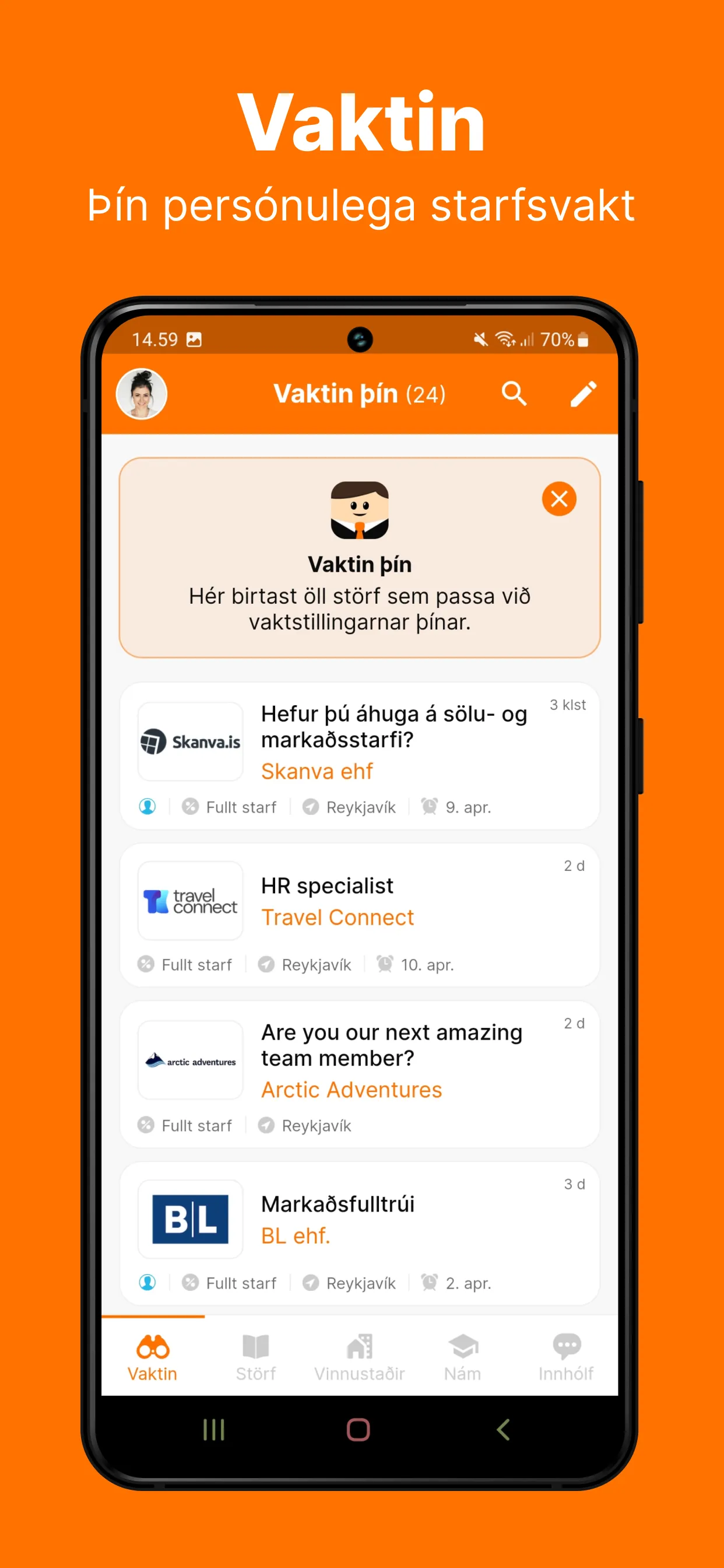 Alfreð - Atvinnuleit | Indus Appstore | Screenshot